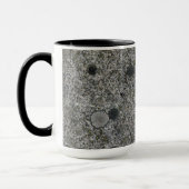 Mug Gris de roche de granit avec de la mousse verte (Gauche)
