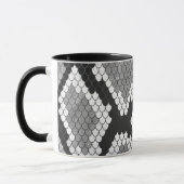 Mug Gris de serpent, blanc et noir (Gauche)