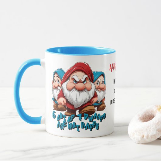 Mug Gris et amis coutume (Avec donut)