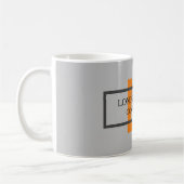 Mug Gris gris monogramme attrayant (Gauche)