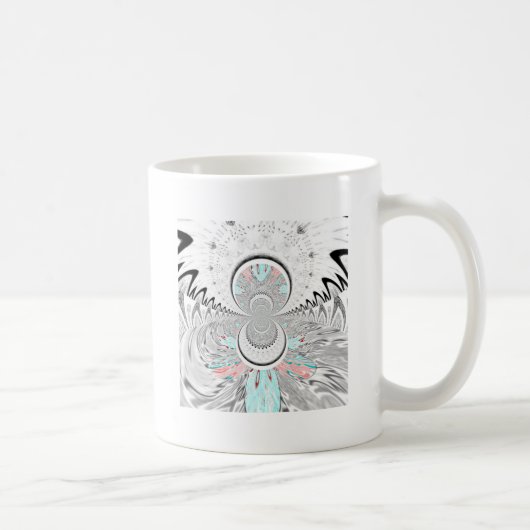 Mug Gris Kaleidoscope Art (Droite)