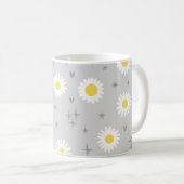 Mug Gris marguerite (Devant droit)