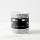 Mug Gris moderne "Meilleure maman jamais" Mère Appréci (Centre)