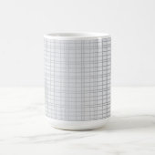 Mug Gris, moderne, simple, cool, lignes de grille tend (Centre)