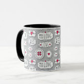 Mug Gris moi et vous motif d'amour (Devant gauche)