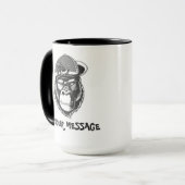 Mug Gris noir et blanc (Devant gauche)