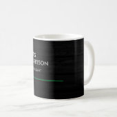 Mug Gris noir vertical attrayant (Devant droit)