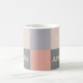 Mug Gris rose moderne (Centre)