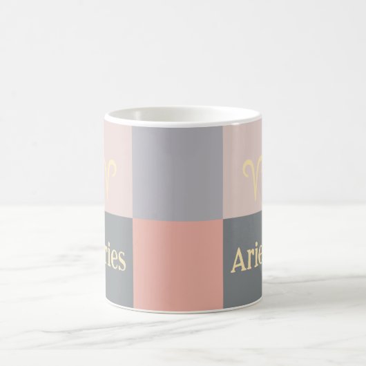 Mug Gris rose moderne (Centre)