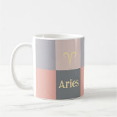 Mug Gris rose moderne (Gauche)
