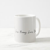Mug Gris Some Bunny vous aime (Devant droit)