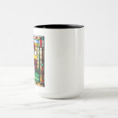 Mug Gris Tabby Verre de Noël (Centre)