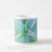 Mug Gris vert aloès peinture Abstraite (Centre)