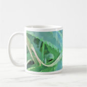 Mug Gris vert aloès peinture Abstraite (Gauche)