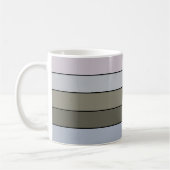 Mug Gris Vert Et Gris Noir Sur Papier Aquarelle (Gauche)