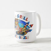 Mug Grizz & Grill : Né pour Sizzle La Bière, Le Burger (Devant droit)
