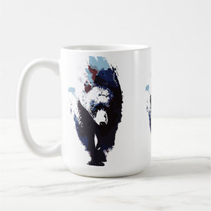 Mug Grizzly Abstrait aux Teintes Intenses