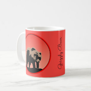 Mug Grizzly Bear au coucher du soleil - Art original d