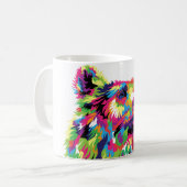 Mug Grizzly ours pop art coloré (Devant gauche)