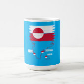 Mug Groenland nuuk vintage Drapeau  (Centre)