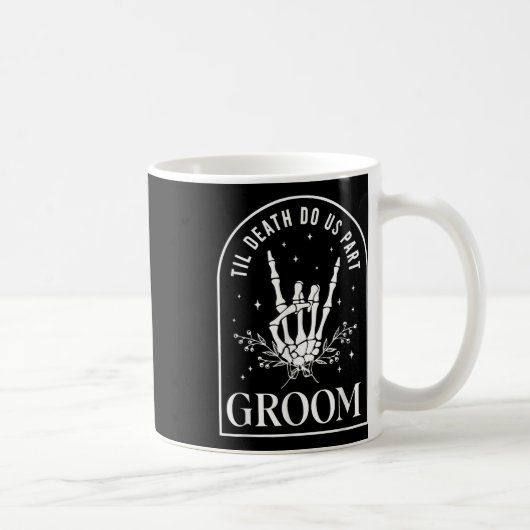 Mug Groom Bride Skeleton Rock Couples Mariage Hal (Droite)