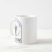 Mug Groom Bride squelette gothique Halloween Fiançaill (Devant gauche)