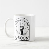 Mug Groom Bride squelette gothique Halloween Fiançaill (Gauche)