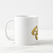 Mug Groom Elegant Typographie Or Look Texte (Gauche)