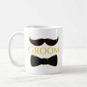 Mug Groom Mustache Et Cravate Bow (Gauche)