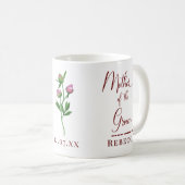 Mug Groom Pink Peony Wedding (Devant droit)