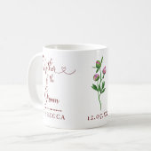 Mug Groom Pink Peony Wedding (Devant gauche)