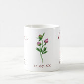 Mug Groom Pink Peony Wedding (Centre)
