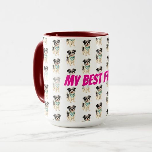 Mug Grooming Dog Personalized Luxury Trendy Collection (Devant gauche)