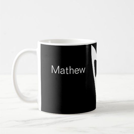 Mug groomsman ajouter nom année noir arc chemise crava (Gauche)