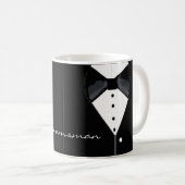 Mug Groomsman Tuxedo Design (Devant droit)