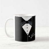 Mug Groomsman Tuxedo Design (Gauche)