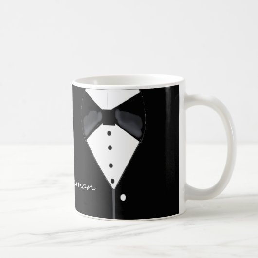 Mug Groomsman Tuxedo Design (Droite)