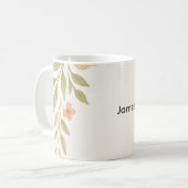 Mug Groomsmen Fleur sauvage rustique (Devant gauche)