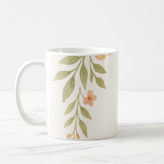 Mug Groomsmen Fleur sauvage rustique (Gauche)