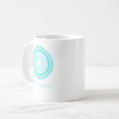 Mug Groove Floral, Turquoise (Devant gauche)