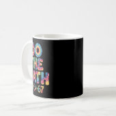 Mug Groovy 100 jours d'école équation mathématique Fai (Devant gauche)