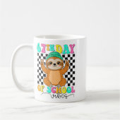 Mug Groovy 67 Days Of School Funny 67 Students Peace S (Gauche)