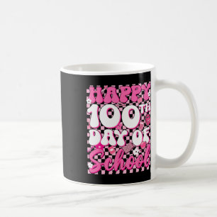 Mug Groovy à Carreaux Joyeuse Fille 100ème Jour D'écol