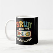 Mug Groovy a survécu à 100 jours d'école bruh équation (Gauche)