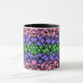Mug Groovy Boho Rétro Mod Géométrique Fierté Trigender (Centre)