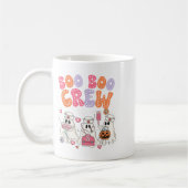 Mug Groovy Boo Boo Crew Nurse Funny Ghost Halloween Te (Gauche)