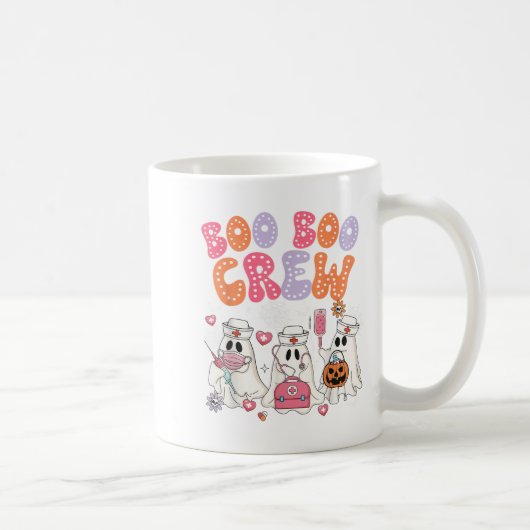 Mug Groovy Boo Boo Crew Nurse Funny Ghost Halloween Te (Droite)