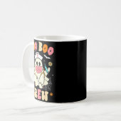 Mug Groovy Boo Boo Crew Nurse Halloween Cute Ghost Wom (Devant gauche)