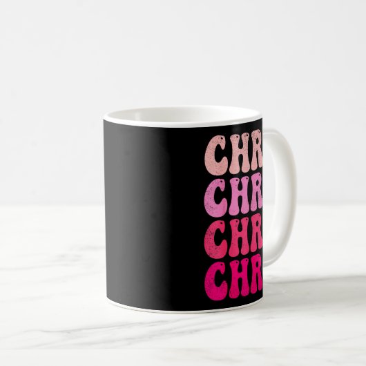 Mug Groovy Chris First Name D I Love Chris Tees Meme  (Devant droit)