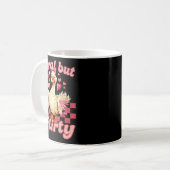 Mug Groovy Feral-but-flirty Silly Goose Valentine Duck (Devant gauche)